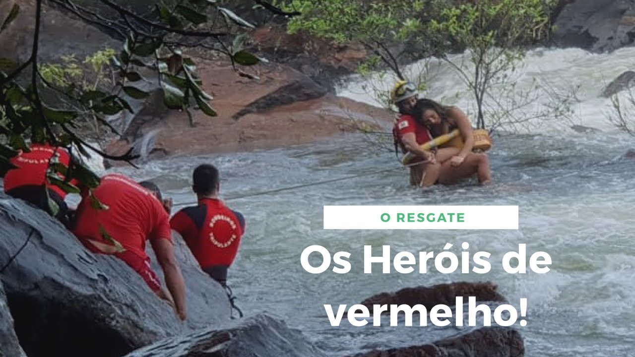 Um incrível resgate na Cachoeira 🧑🏼‍🚒 Homenagem pelo Dia Internacional dos Bombeiros (Salvamento)