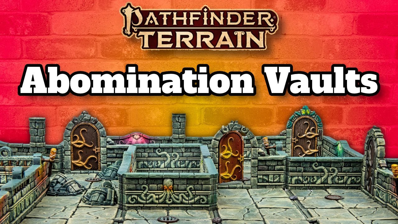 Abomination Vaults Terrain Unboxing for Pathfinder from Dungeons and Lasers by Archon Studios [2022]