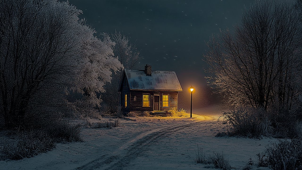 Lonely Cabin Winter Evenings | Dark Academia Music for Snowy Night Walks | Melancholic Piano Tunes