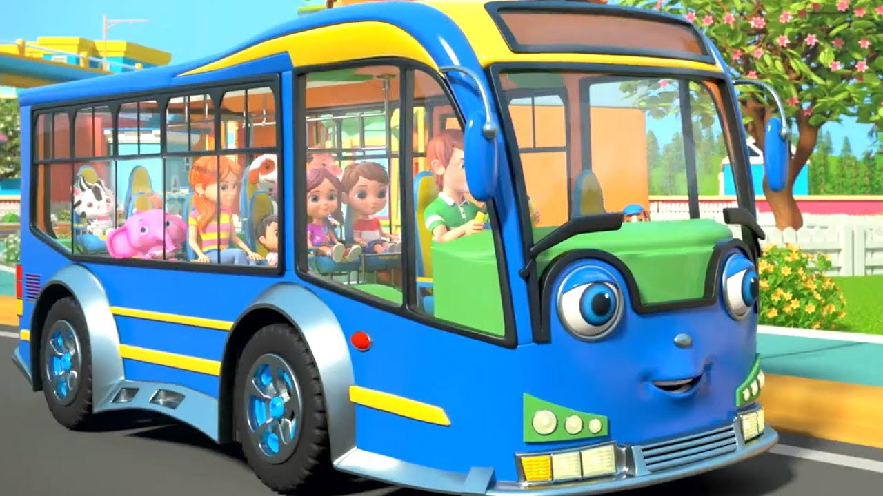 Wheels On The Bus, School Bus and Nursery Rhyme and Song for Babies