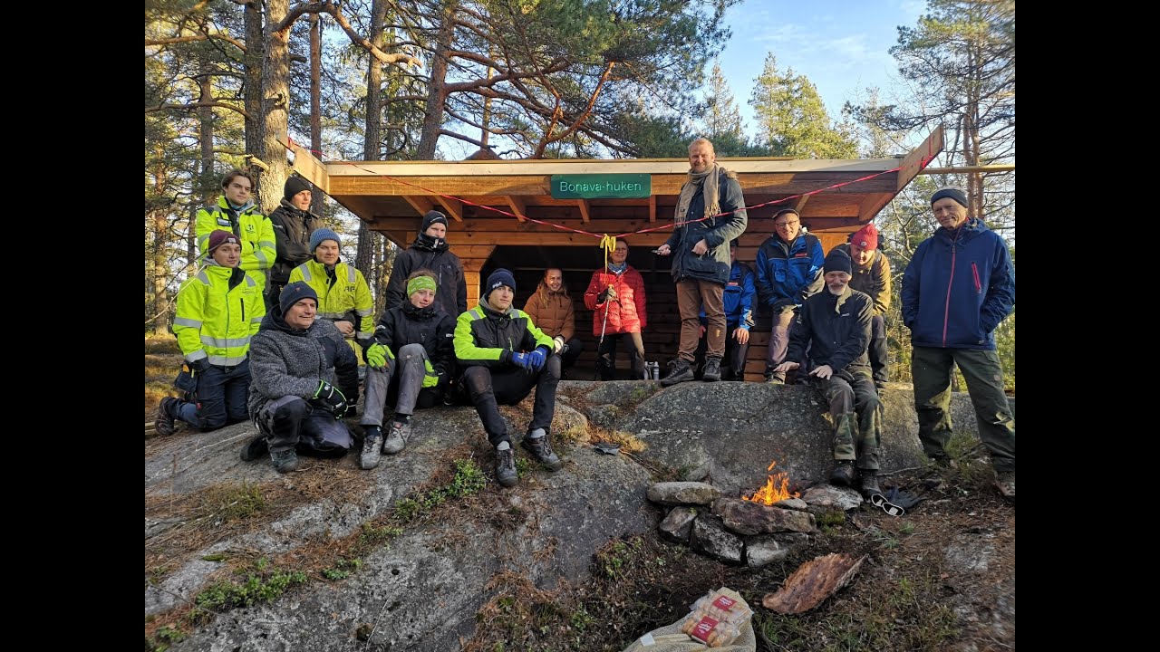 Bygging av Gapahuk - Camp Norway