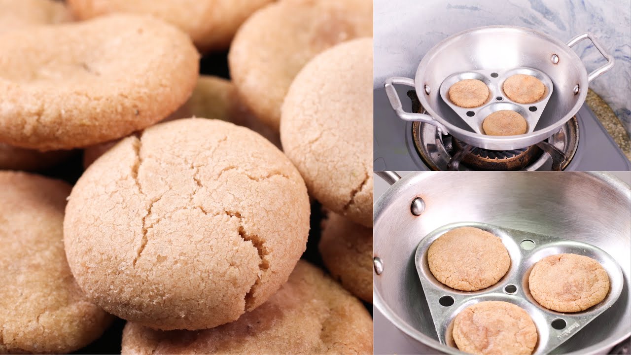 TEA KADAI BISCUIT RECIPE | WHEAT BISCUIT | COOKER BISCUITS | HEALTHY ATTA BISCUIT | NO OVEN | N'Oven