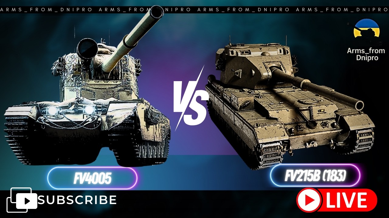 FV4005 vs FV215b(183)... Фугасне полювання оголошується відкритим!💙💛УКРАЇНСЬКОЮ💙💛#wot #fv4005