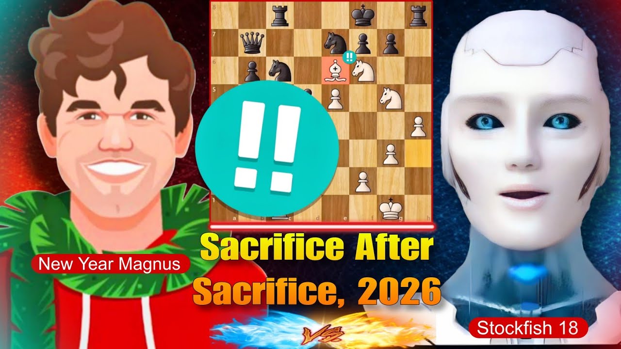 Stockfish 18 CELEBRATES 2026 With New Magnus Carlsen Bot in Chess.com | Stockfish 18 Vs Magnus