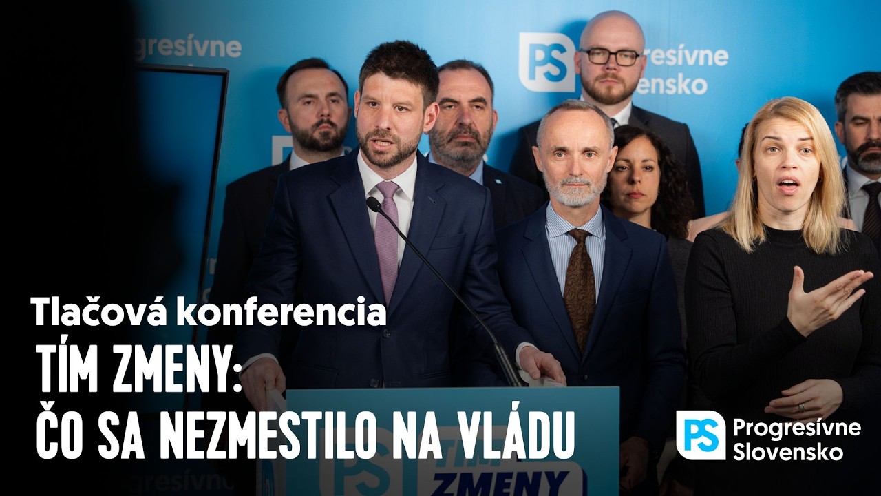 T&iacute;m zmeny: Čo sa nezmestilo na vl&aacute;du | Tlačov&aacute; konferencia PS, 8. april 2026
