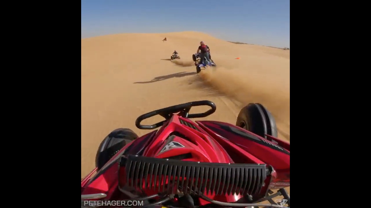 Raptor 700 and YFZ450R riding at Little Sahara