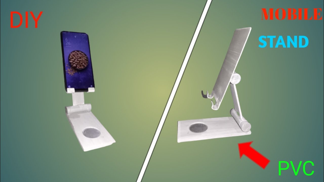 How to make a mobile stand using   PVC pipe home diy projects