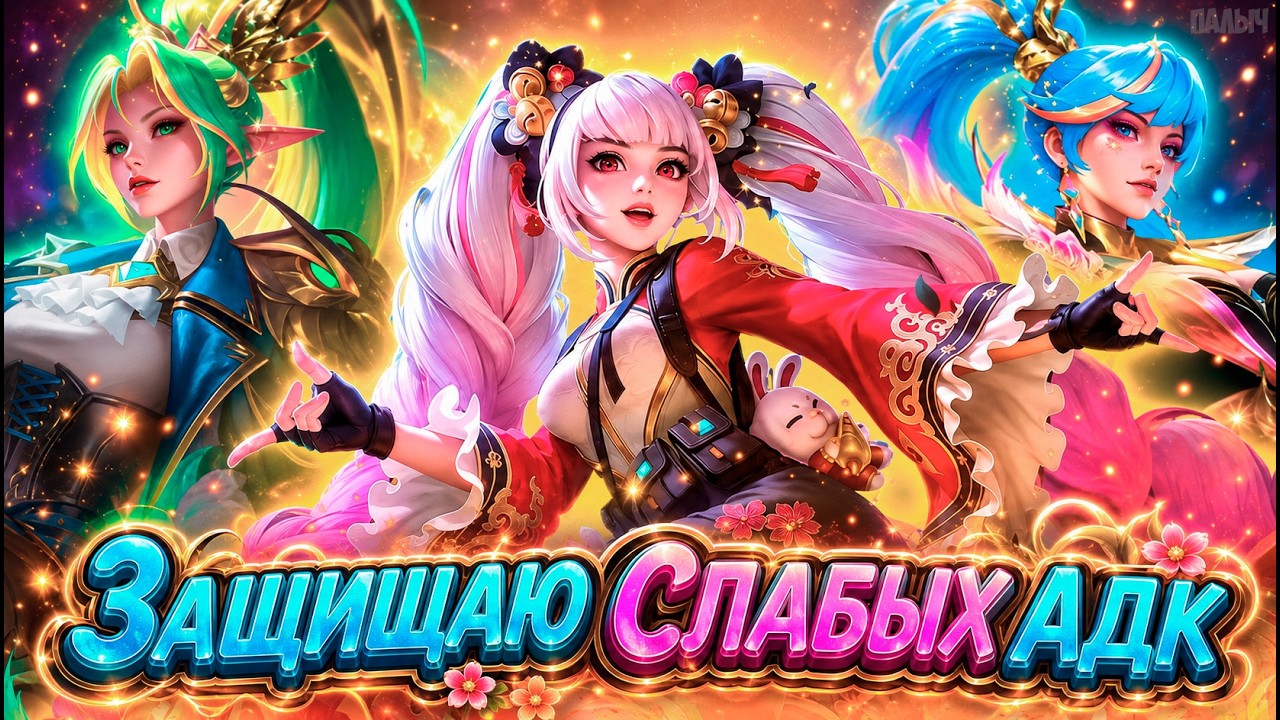 WINNING STRATEGY? PROTECTING THE WEAKEST ADC ALL MATCH!!! - MOBILE LEGENDS