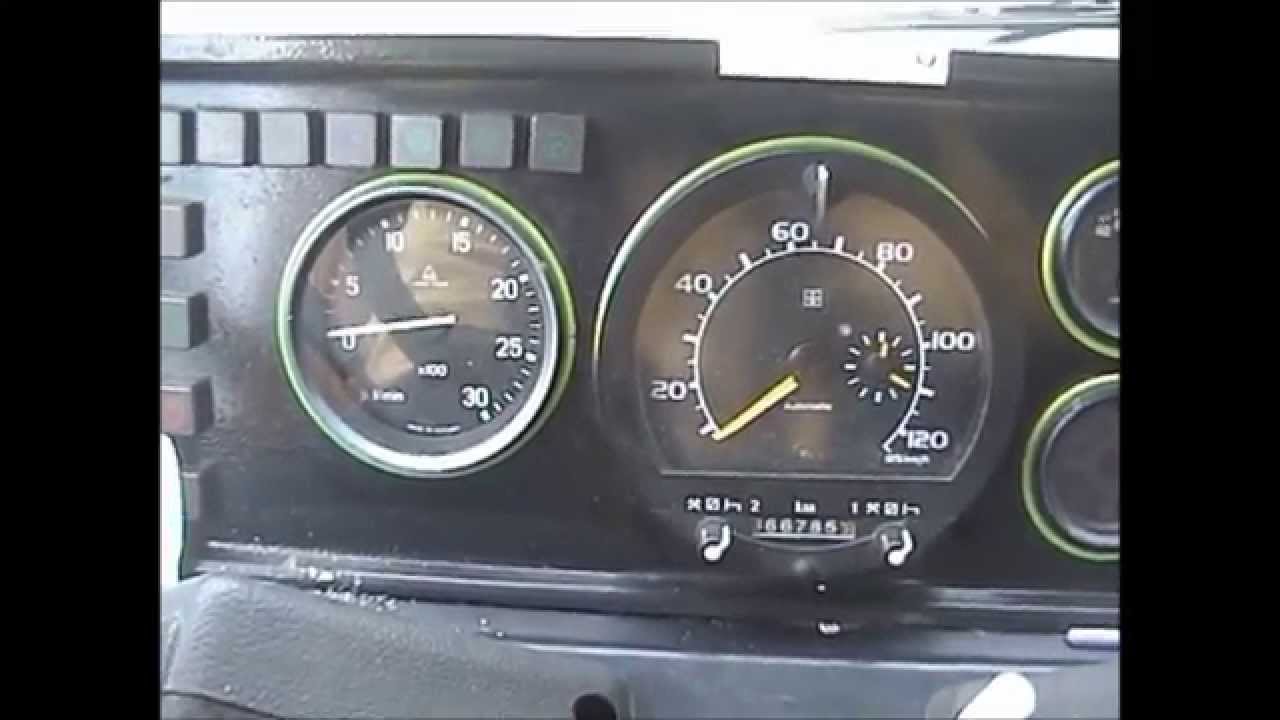 Karosa C734 r.v. 1986 šplhání do kopce, kamera 1