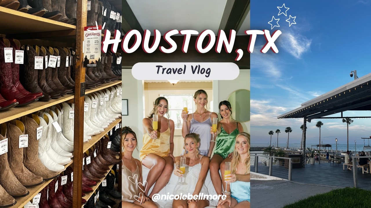 Houston, Texas Travel Vlog | my bff's wedding, shooting a gun, downtown & more