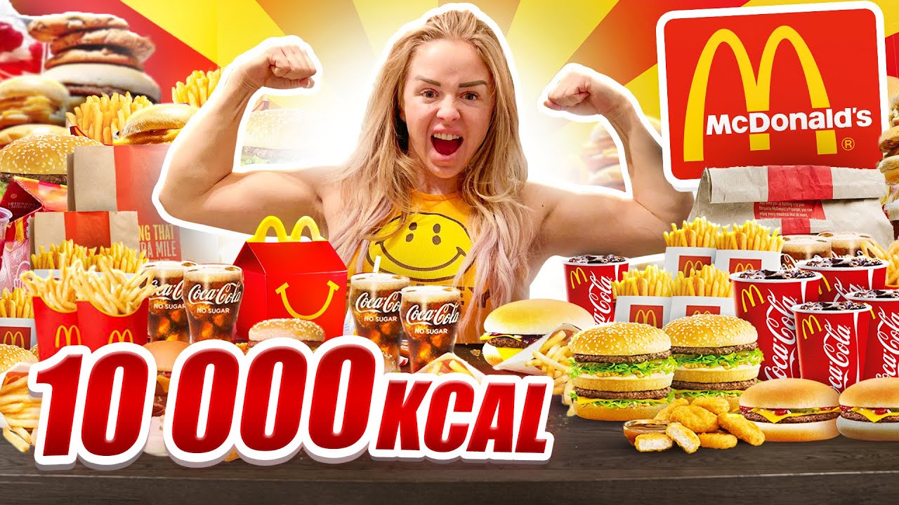 10 000 KALORIER p&aring; 12 TIMMAR (Bara McDonald's MAT)