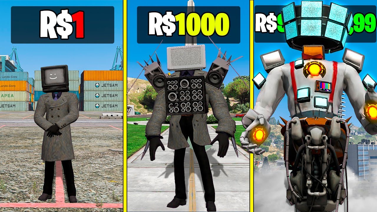 TV MAN DE R$ 1 para R$1.000.000,00 no GTA 5!