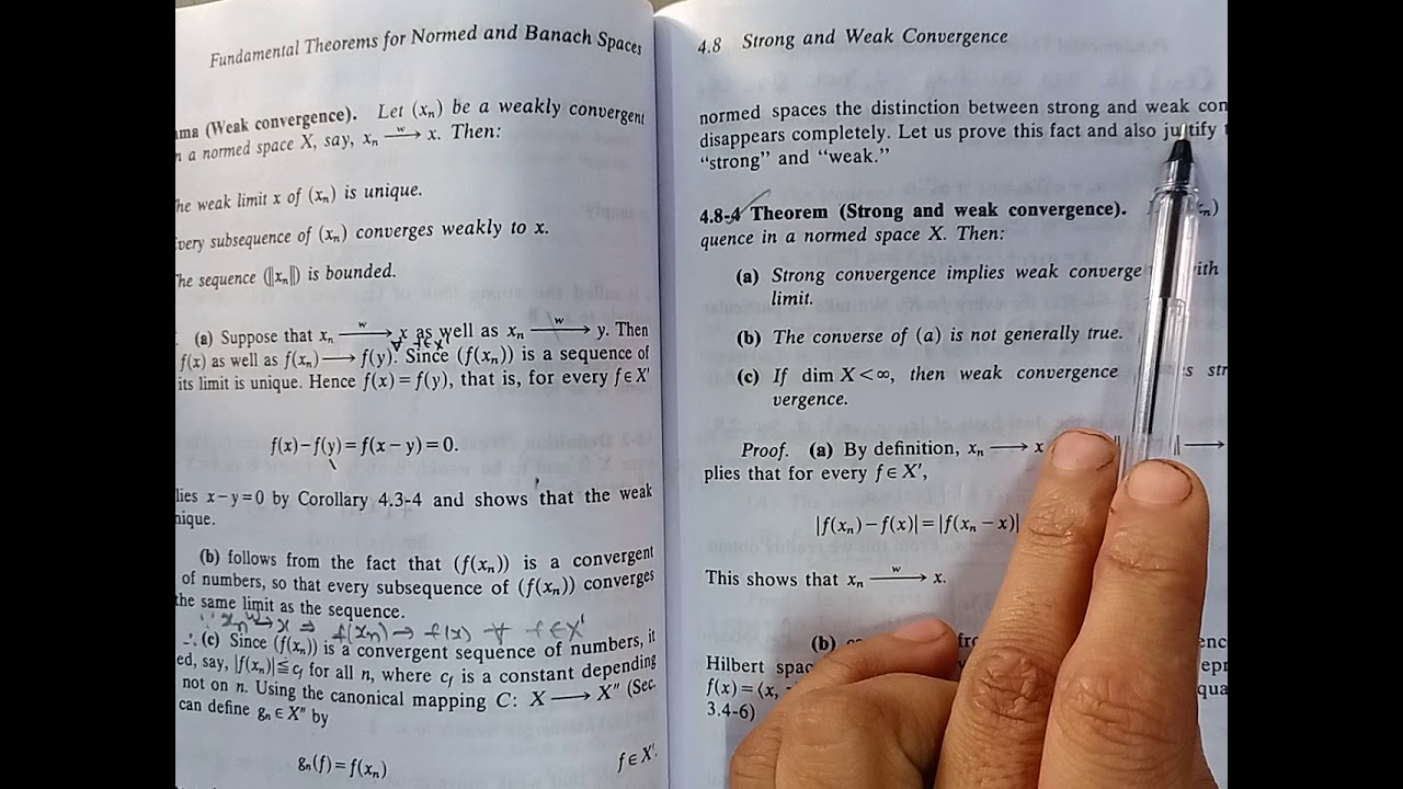 Strong and weak convergence
