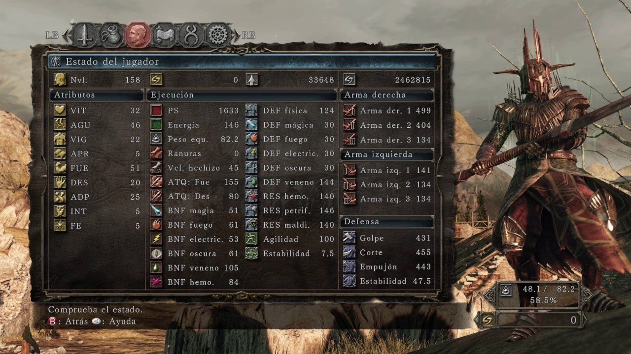 Dark Souls 2 SOTFS. Guía de estadísticas del personaje (soft caps y hard caps).