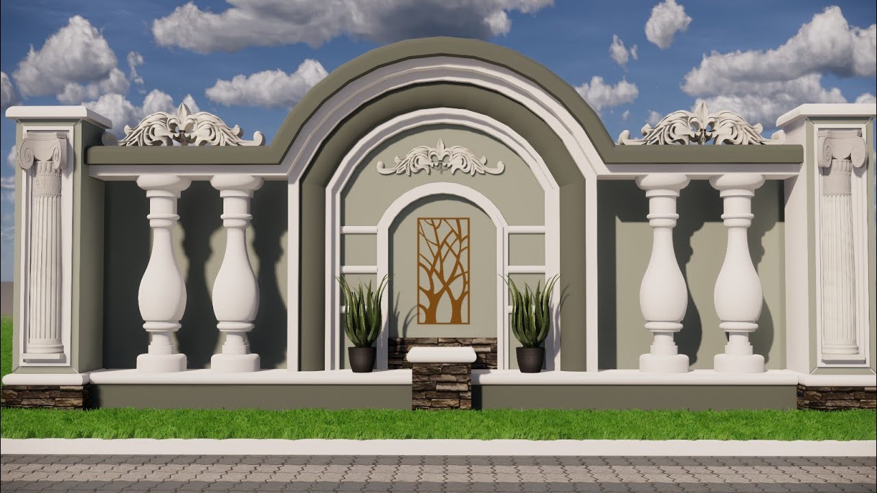 beautiful boundary wall design || parda wall design || al rehman architects