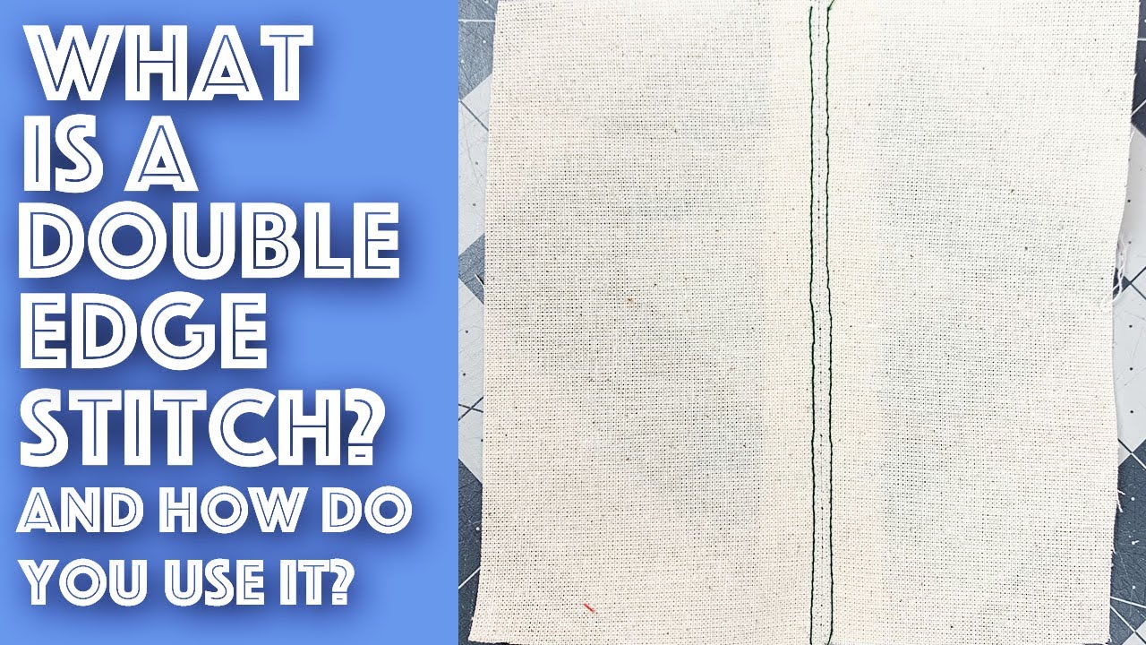 How to Sew a Double Edge Stitch To Finish Seams | Sew Anastasia