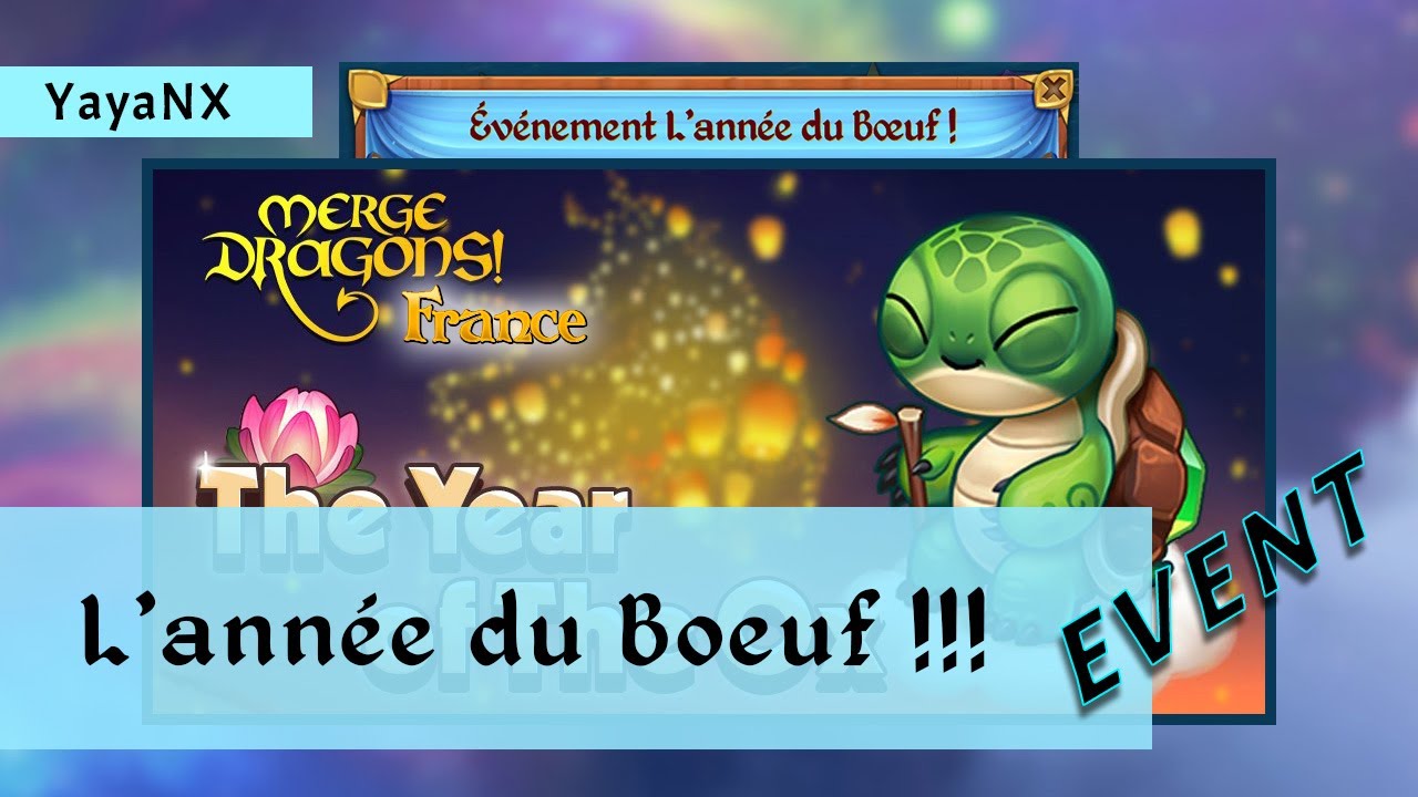 Merge Dragons FR - L'année du Boeuf - 1H 😃✌