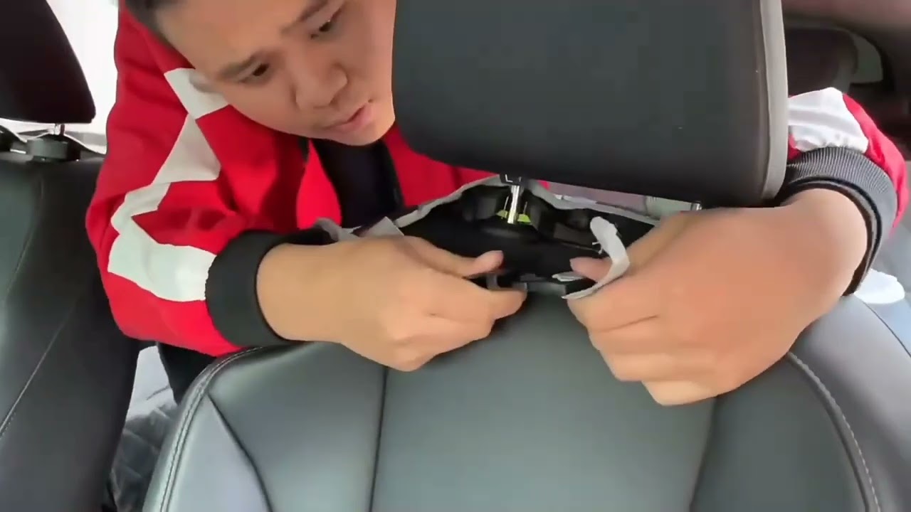 Como instalar a capa protetora de banco traseiro para cachorro no carro.