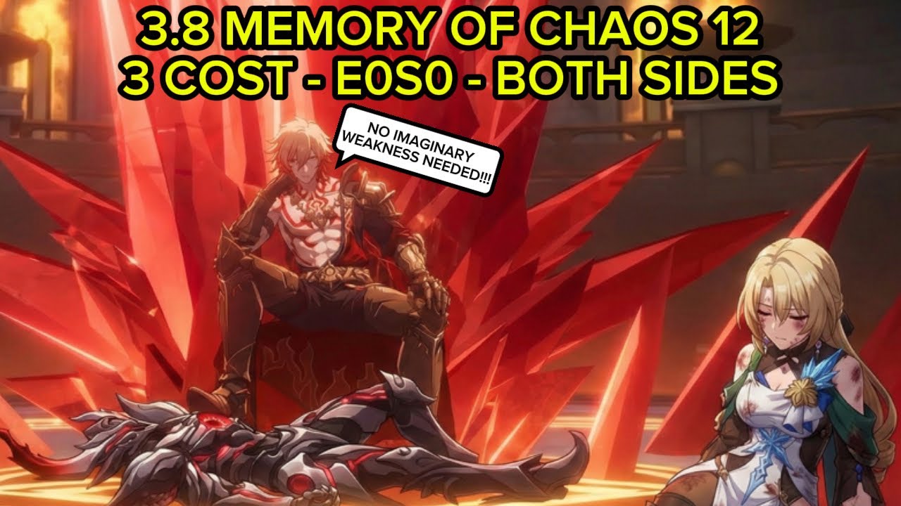 [3.8] Team Mydei E0S0 3 COST BOTH SIDES | NEW MEMORY OF CHAOS 12 | Honkai: Star Rail