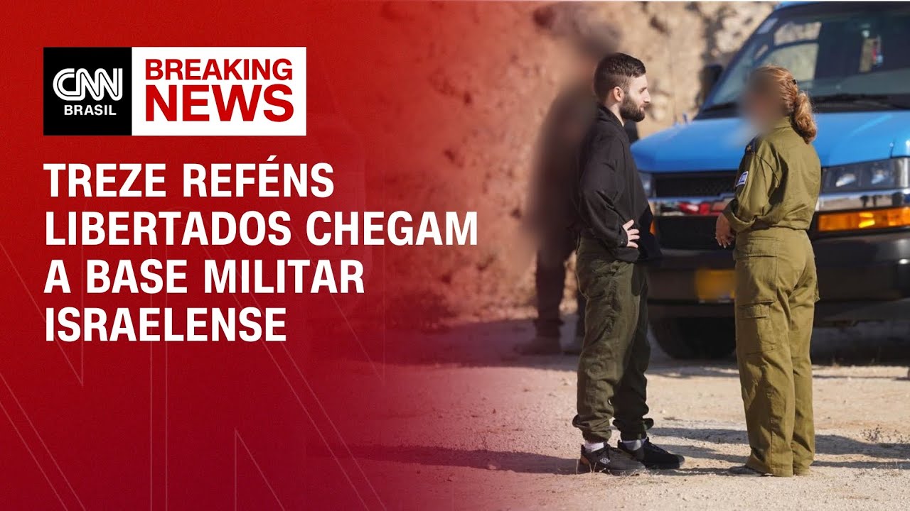 Últimos treze reféns chegam a base militar em Israel | BREAKING NEWS