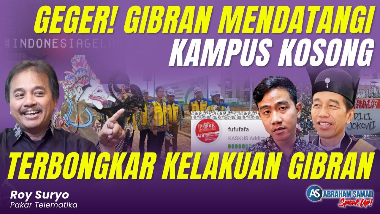 Geger! Gibran Mendatangi Kampus Kosong. Terbongkar Kelakuan Gibran | #SPEAKUP