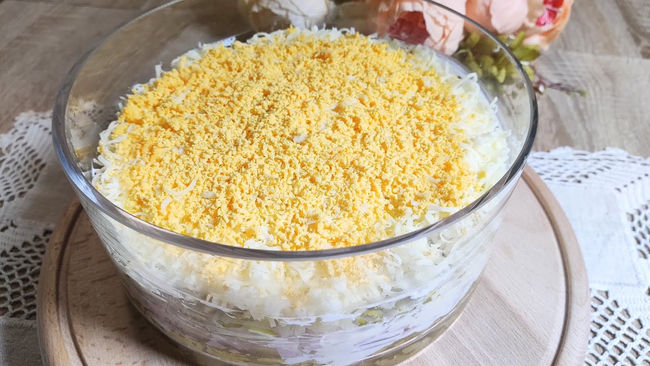 Mimoza salata - Prolećna lepotica - Recept | Mimosa salad - Spring beauty - Recipe