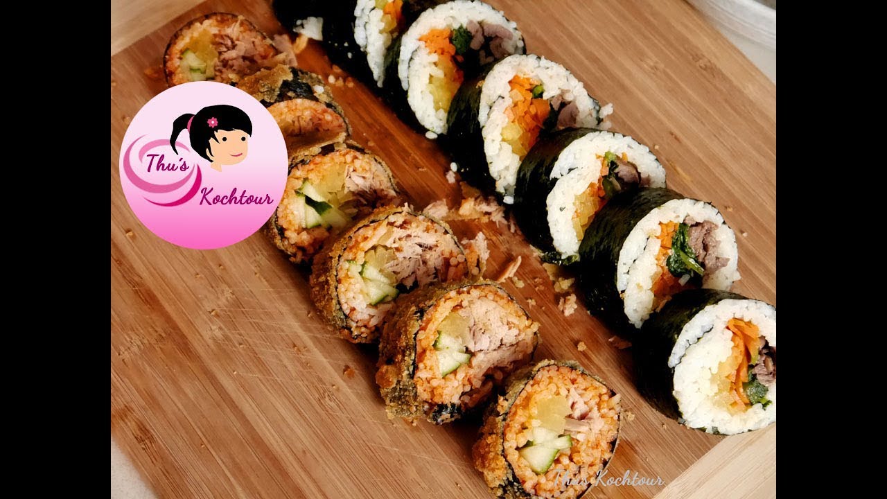 How to make Kimbap/ Kimbap selber machen/ Cach lam Kimbap