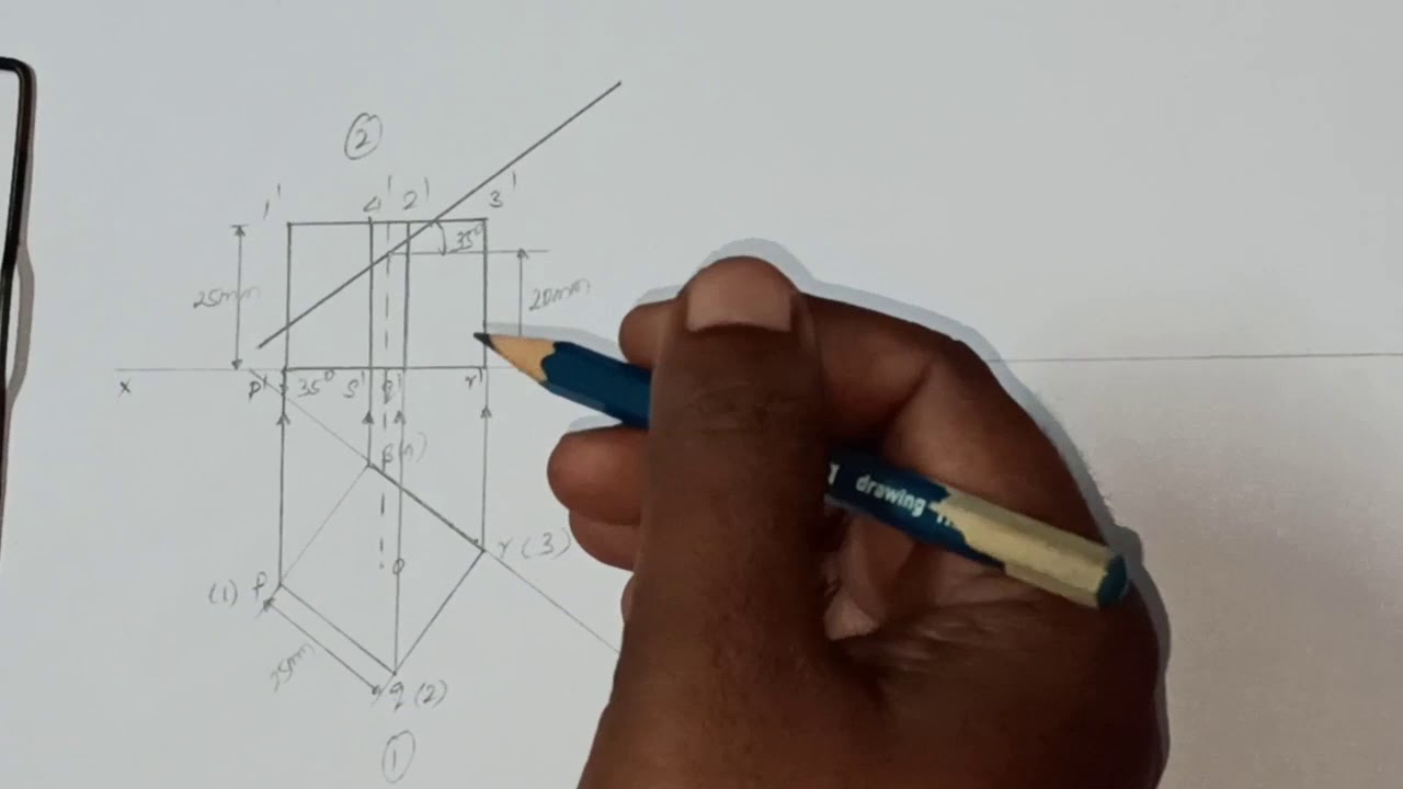Section of Solids Cube 1