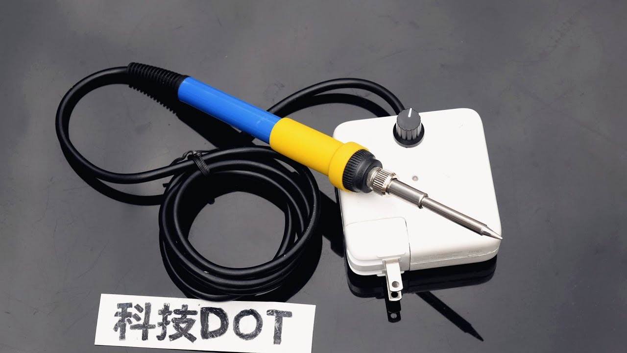 Mac Book power adapter DIY Mini HAKKO T12 Digital Soldering Station make Powered Soldering Iron