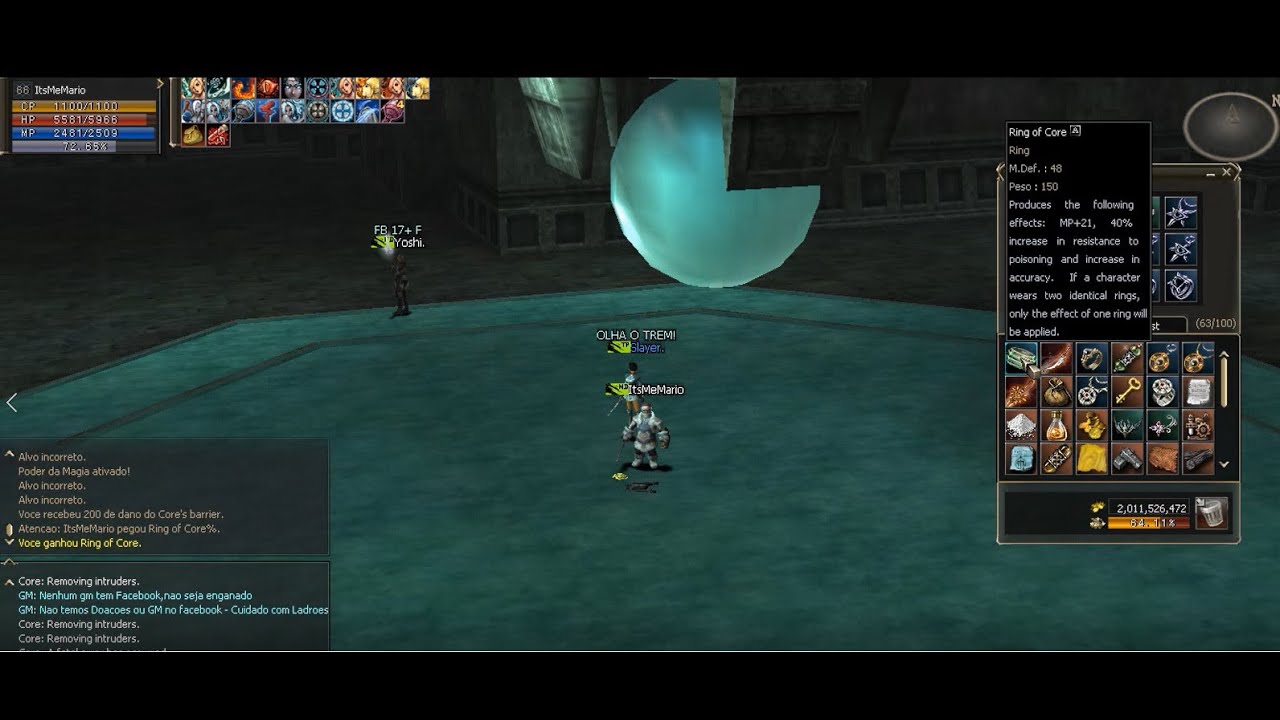 Raid Boss Core lvl 50 - Lineage II L2 killer c4