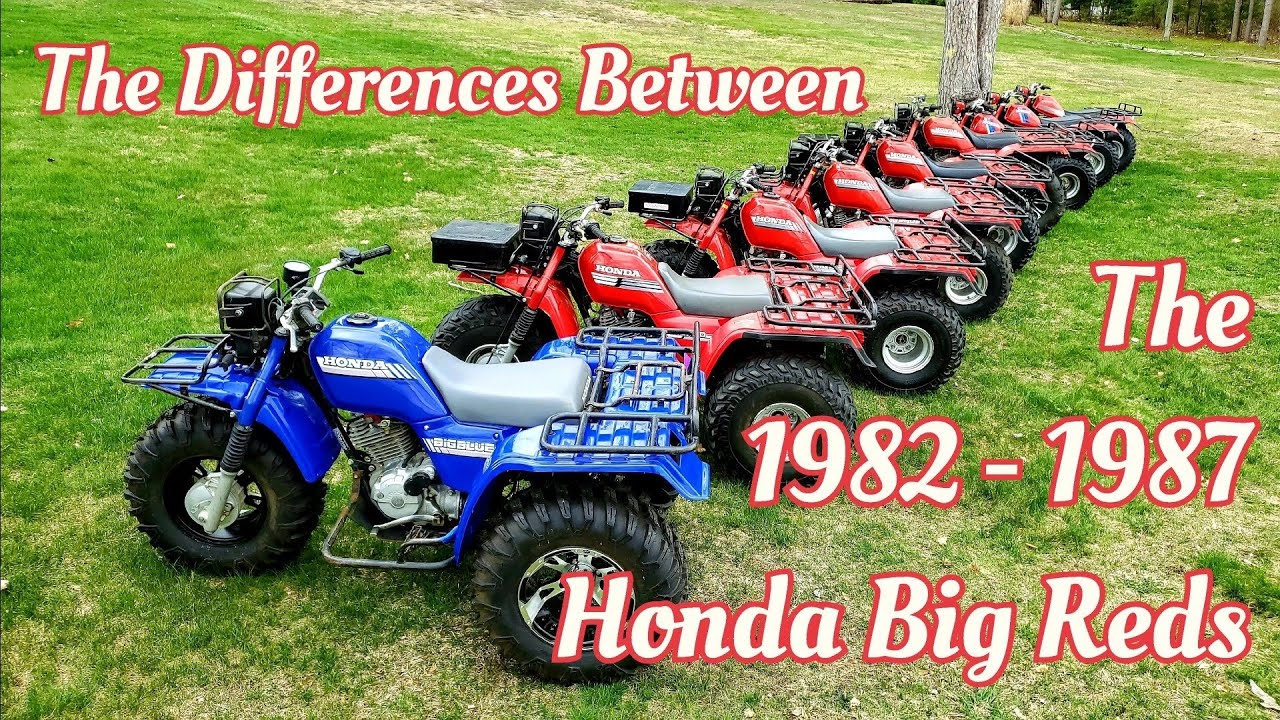 Различия между Honda Big Reds 1982–1987 годов