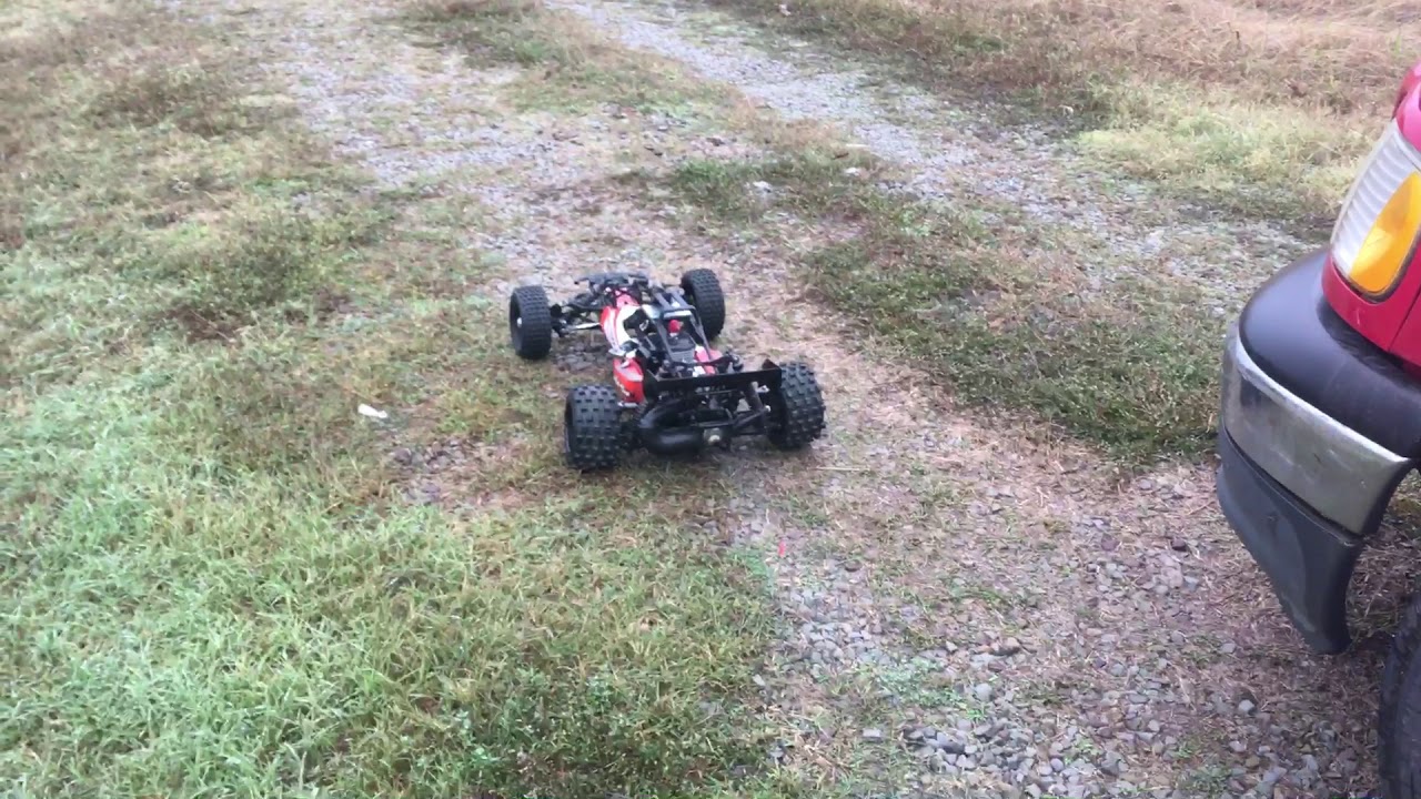 Hpi Baja 5b with modified dominator v2 pipe. ESP ported G320