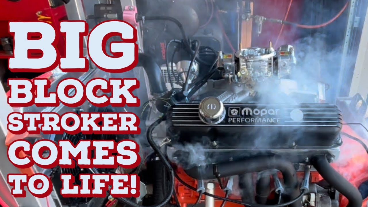 400 to 500 Stroker: First Start Up and the Problem We All Dread! #stroker #mopar