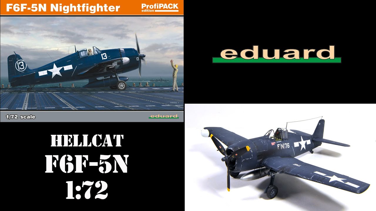 Eduard Hellcat F6F-5N Profipack 1:72 Full Build