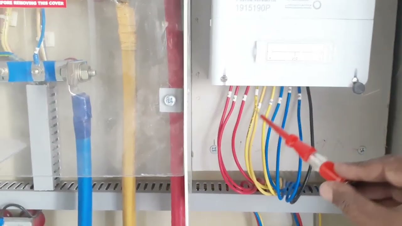 Three phase Electric  Metre cabinet connection work in Dubai