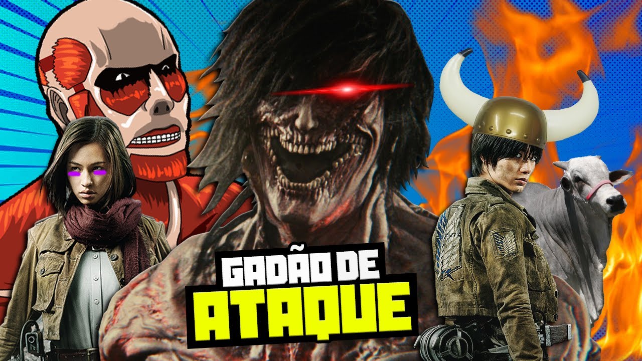 O LIVE-ACTION do ATTACK on TITAN kkkkkkkkkk | NERDTRASH 🐂😡