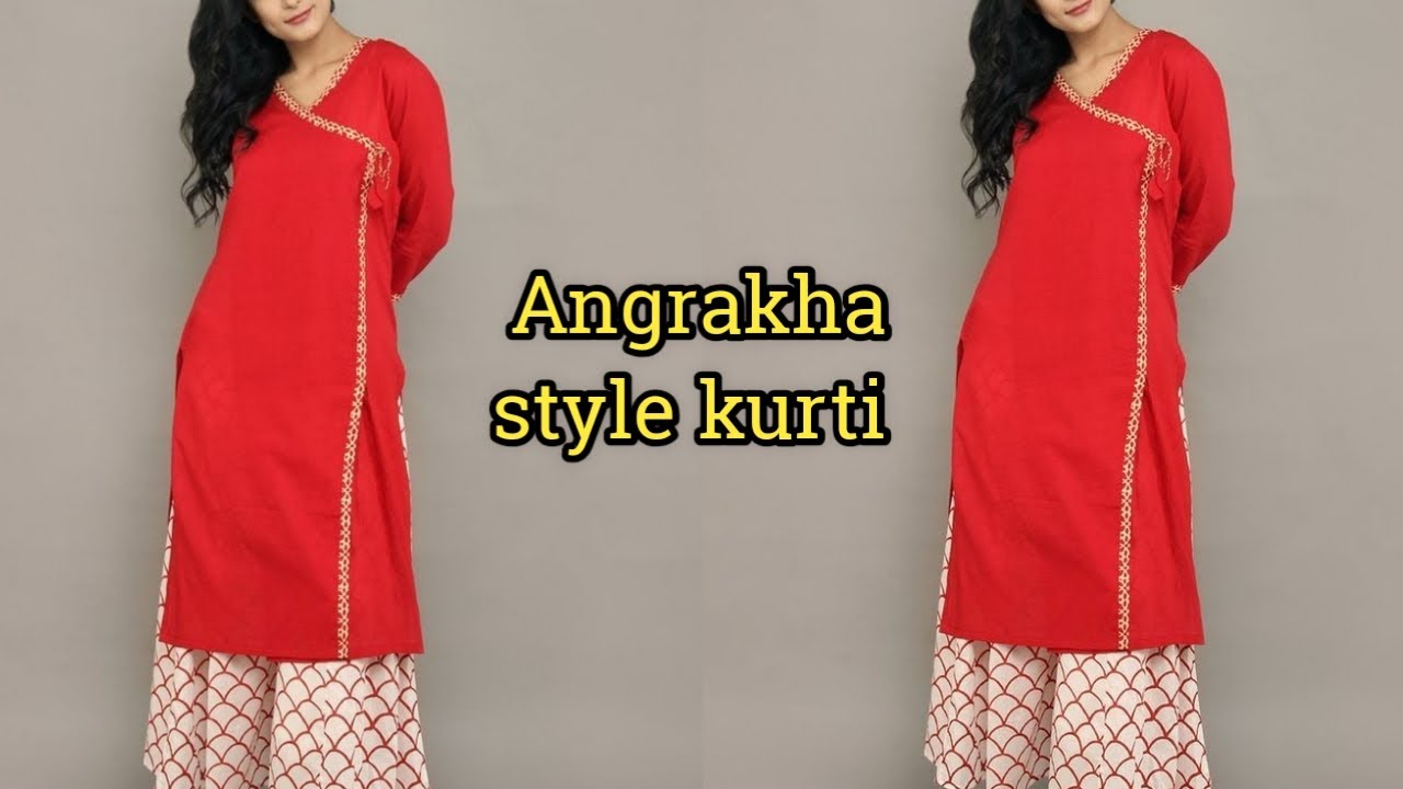 सिर्फ 2 मीटर कपडे से बनाए designer angrakha style kurti || cutting and stitching ||very easy