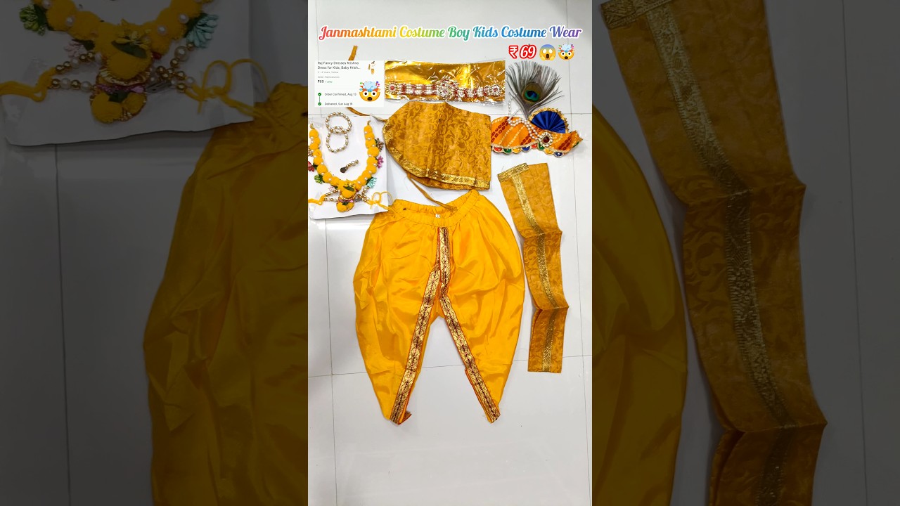 Raj Fancy Dresses Krishna Dress for Kids, Baby Krishna Dress for Janmashtami #shorts #janmashtami 🤯🤩