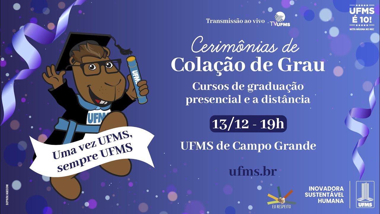 Cola&ccedil;&atilde;o de grau - UFMS de Campo Grande