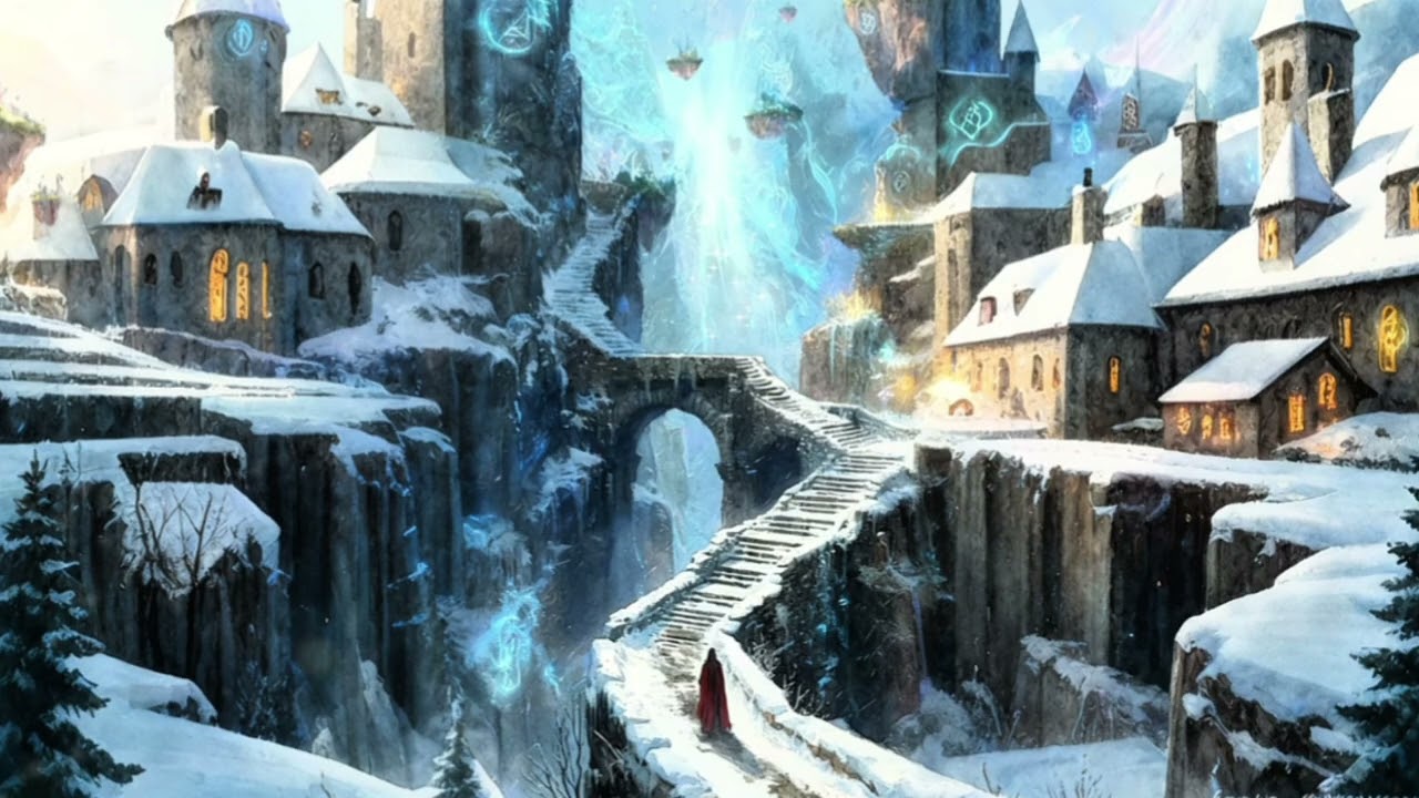 Dreamy, fantasy & calm music with an Enchanting winter scene.