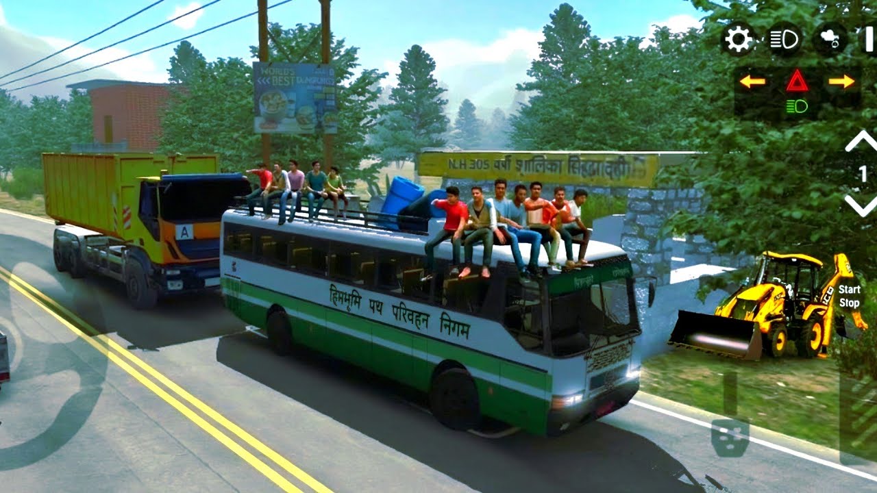 SITC Bus 🚌💣 Hill Road Bus Driving | Indian Bus Simulator