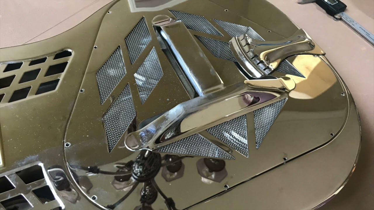 Look Inside a National T1 Tricone Resonator Guitar  - Ted Reso Guitars