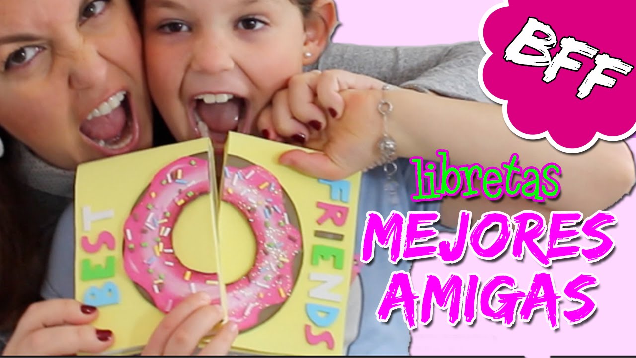 LIBRETAS DECORADAS Best friends * Cuadernos decorados DONUTS