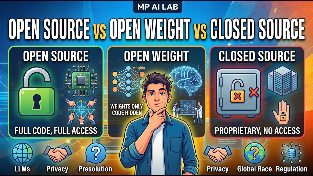 MP AI LAB-AI Explained for Beginners | Open Source vs Open Weight vs Closed Source
