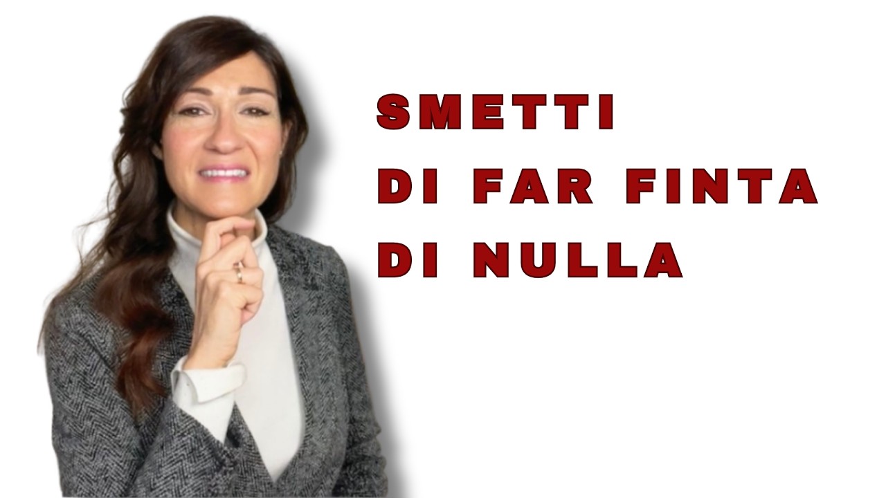 Stai ignorando qualcosa di importante di te. Fermati!