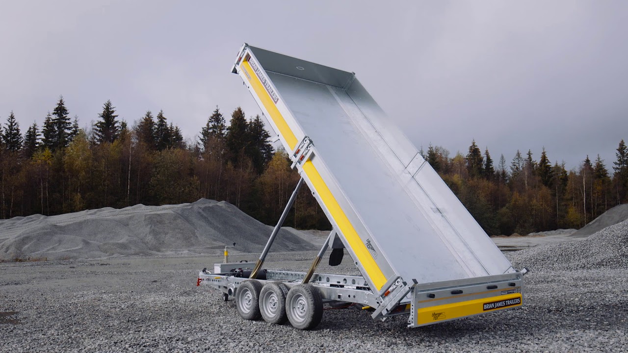 Brian James Trailers Tipper 2 - 3 aksler - 2 tippsylindere