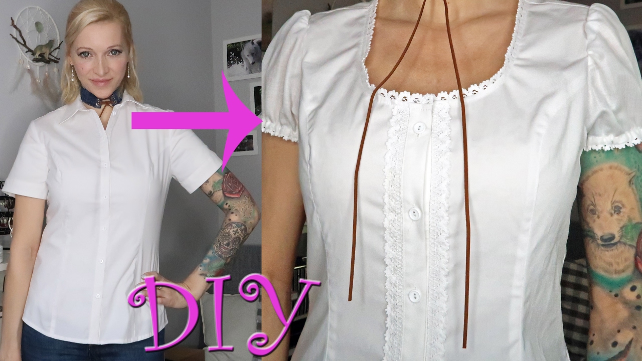 DIY Shirt To Blouse | Upcycle | Button Down Shirt Makeover
