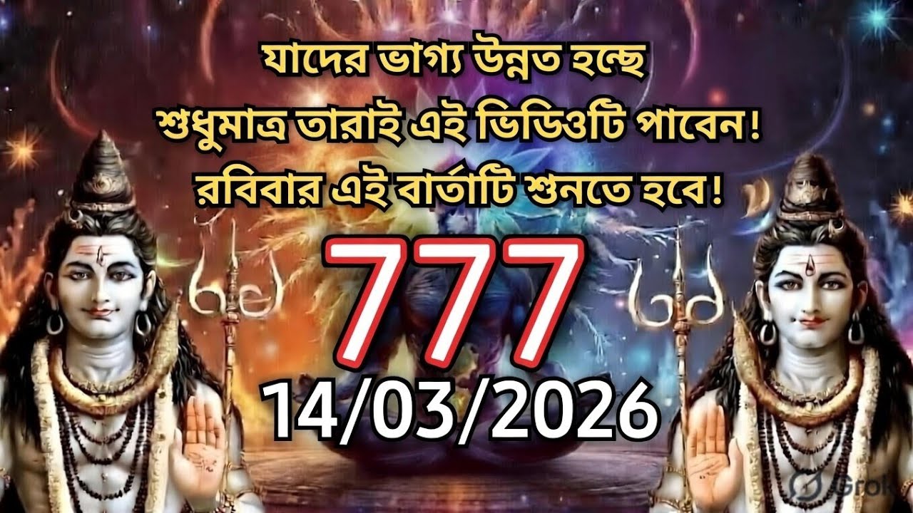 ৮৮৮ 🕉️যাদের ভাগ্য উন্নত হচ্ছে শুধুমাত্র তারাই এই ভিডিওটি পাবেন। রবিবার এই বার্তাটি....!#shivshakti