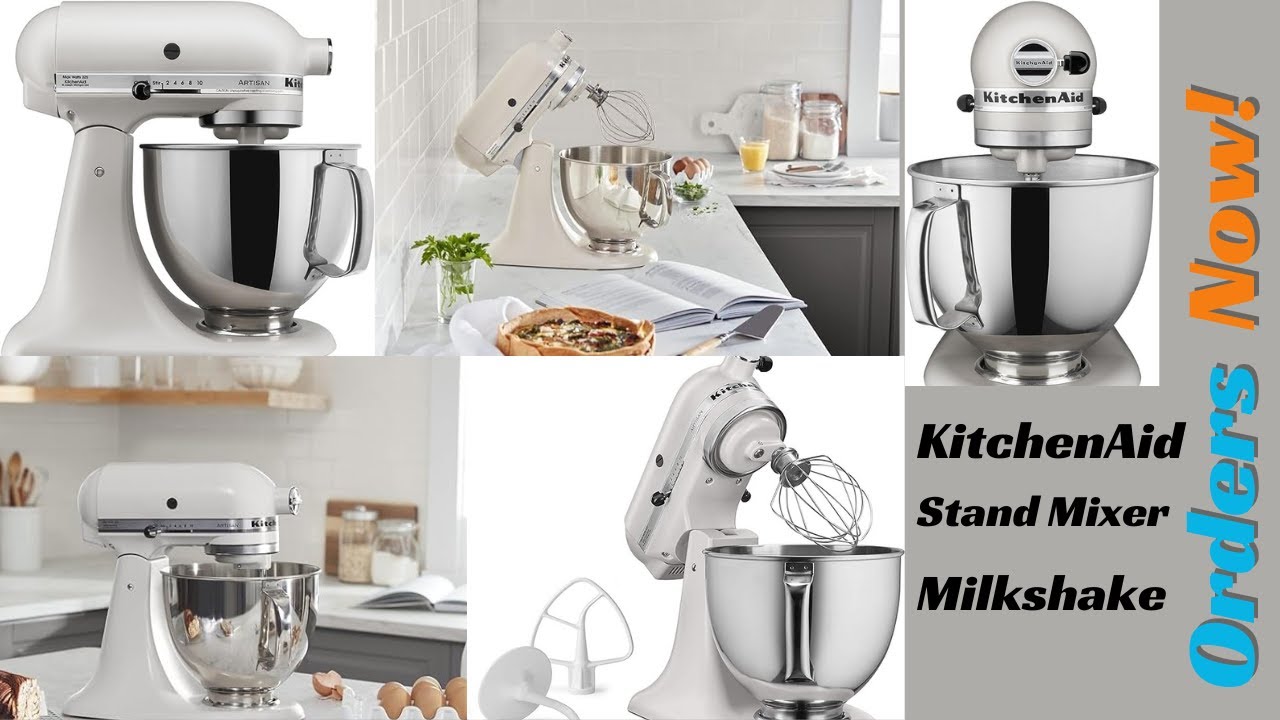 KitchenAid Artisan Series 5-Quart Tilt-Head Stand Mixer - KSM150PS, Milkshake|Best Home Appliances