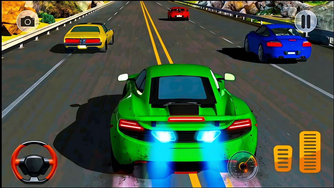 NO BRAKE🔥 Full Speed Racing | Sabse Fast Car Challenge #games #trending #gaming 
